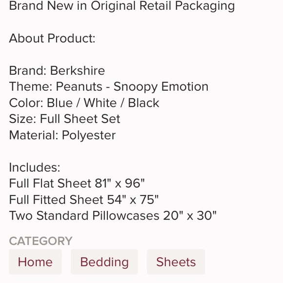 Snoopy peanuts full sheet set - Picture 2 of 7